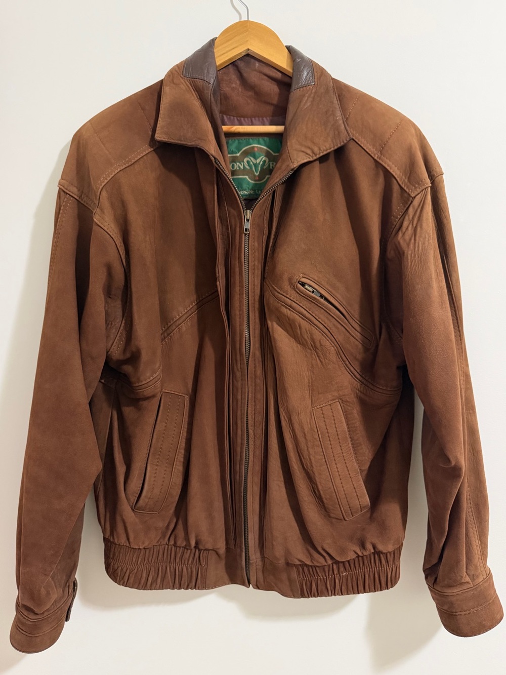 Brown Suede Bomber Jacket - Classic Men’s Coat